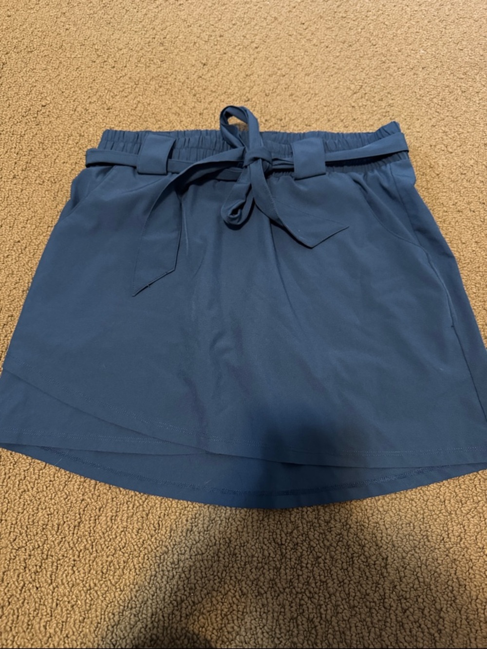 Kyodan Navy Blue Tie-Waist Skort